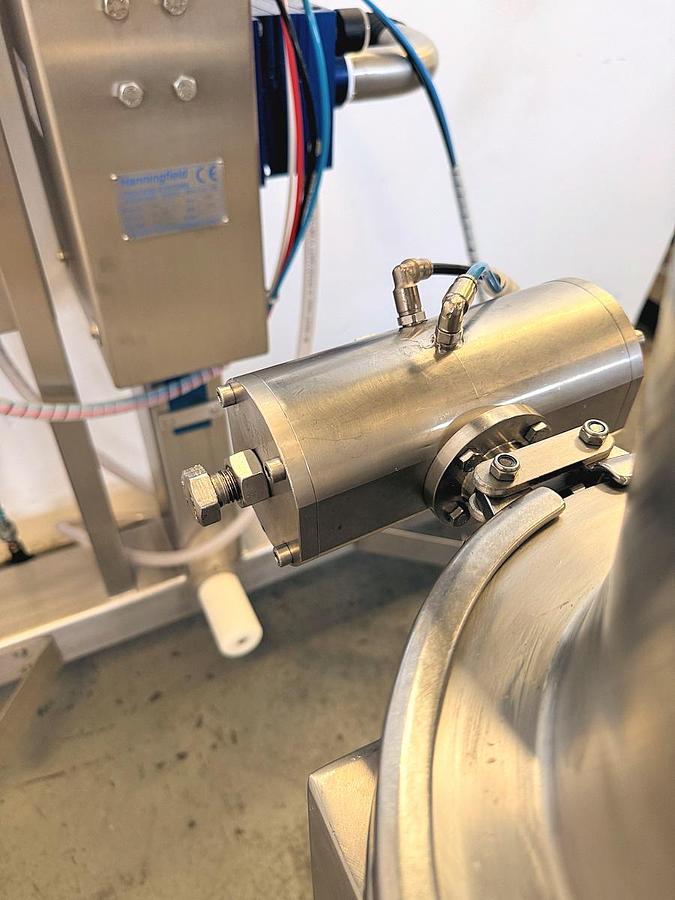 Used V 16618 E Vacuum Powder Conveying System HANNINGFIELD UNIVAC V20 / UNIHOIST HMM