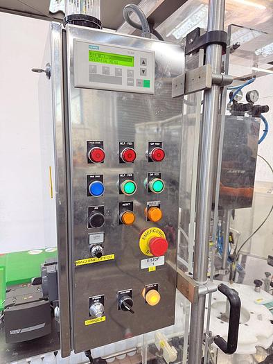 Used J 16178 E - Liquid Filler + Screw Capper WATSON MARLOW 520 DI / KING CS 60