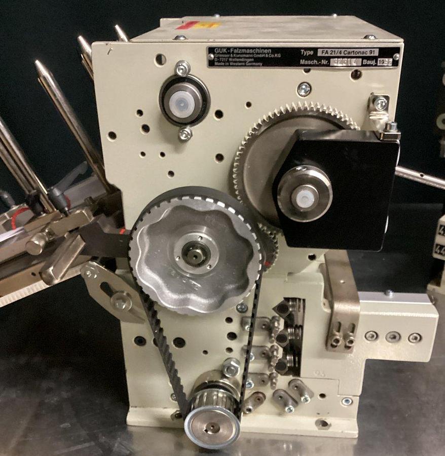 Used N 17262 D - Automatic Brochure Folding Machine (Mounted Machine) GUK FA 21/4 CARTONAC 91