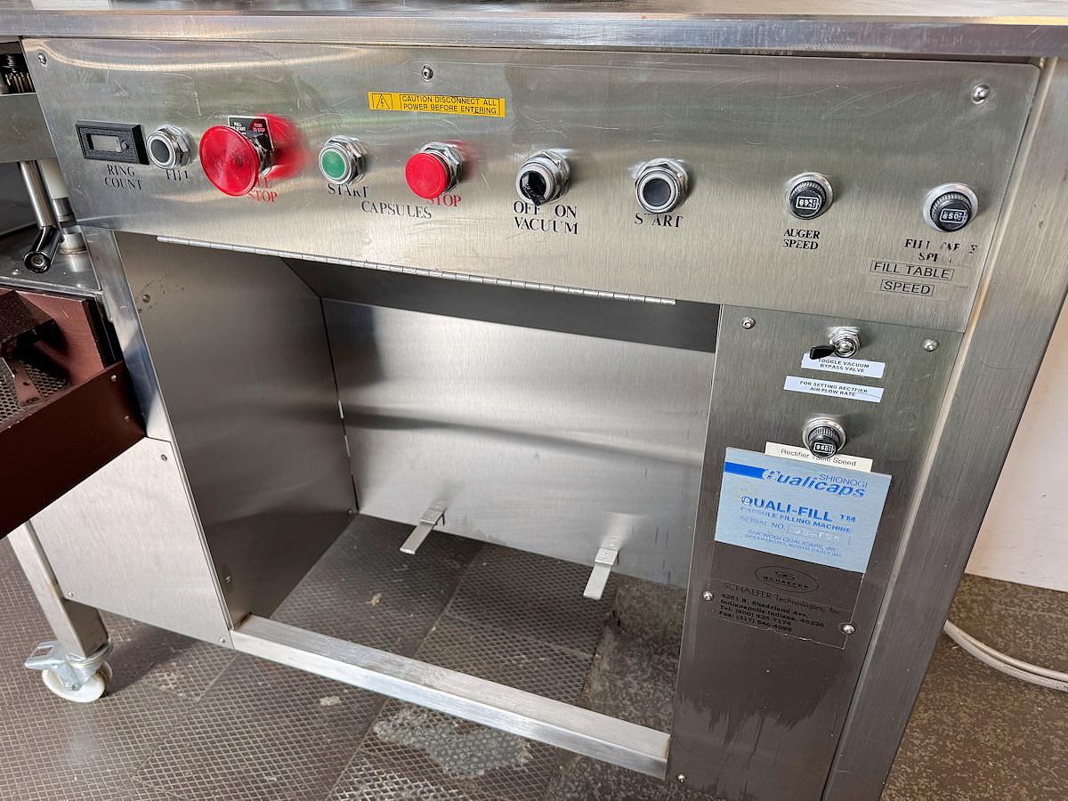 Used G 13031 E - Capsule Filler Schaefer Model 10 'Quali-Fill' Semi-Automatic