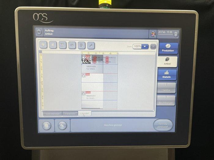 Used U 16116 D - Serialization System for Cartons OCS TQS-SP