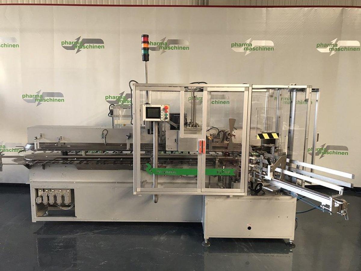 Used N 16969 D - Promatic Bipak Vertical Cartoner ROMACO