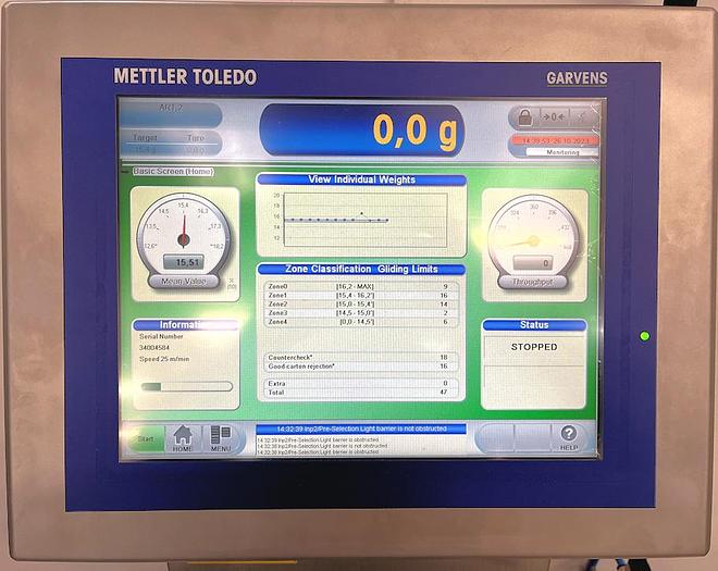 Used R 15815 E - Checkweigher Mettler-Toledo GARVENS XS 2 - max. 600 g