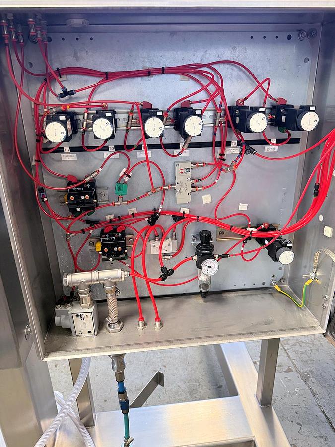 Used V 16618 E Vacuum Powder Conveying System HANNINGFIELD UNIVAC V20 / UNIHOIST HMM