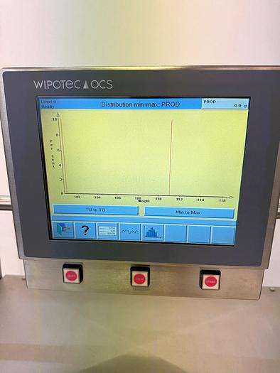 Used R 16029 E - CHECKWEIGHER WIPOTEC OCS HC For Vials / Bottles / Jars