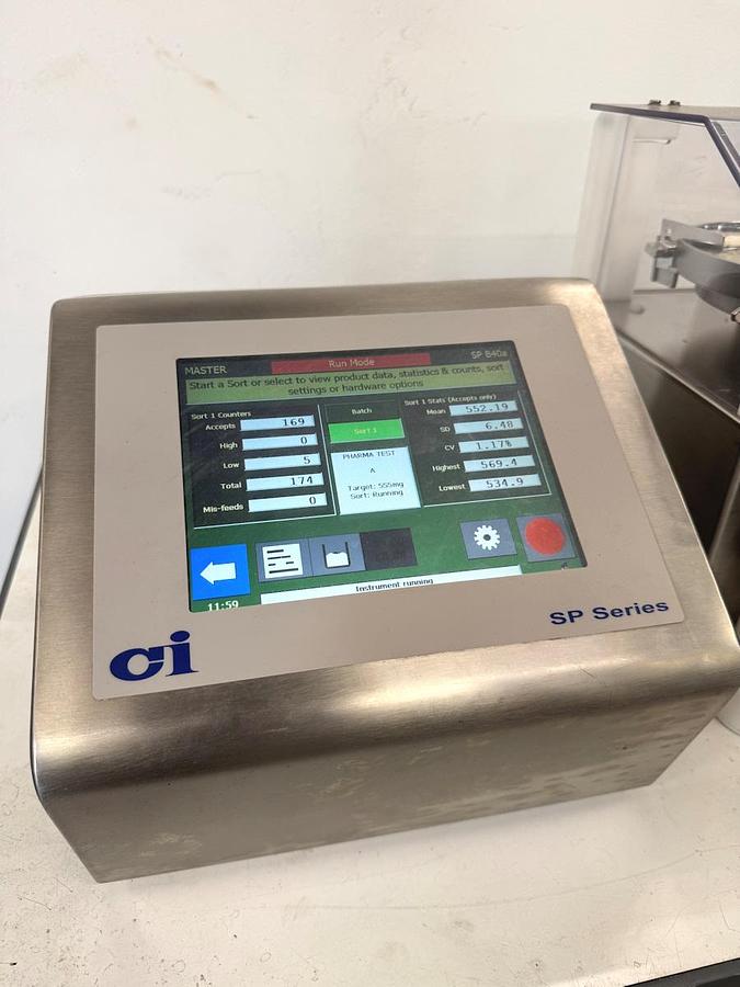 Used R 17026 E - Tablet / Capsule Weight Sorter/Sampler CI PRECISION SADE SP-B40