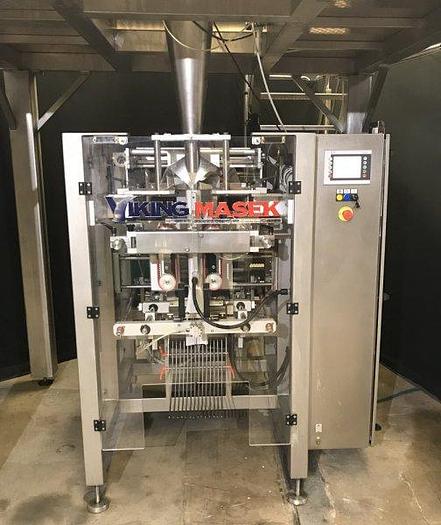 Used R 15834 D - Viking Masek Type E-250 Flow Wrap - Machine Type CM-B10 Multihead Weigher