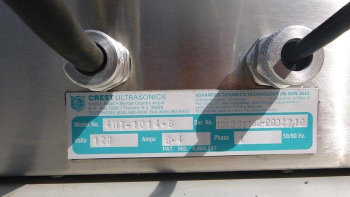 Used Washer, Ultrasonic, 4 Gallon, Crest, Mdl 4HT, 10" x 14" #S743604