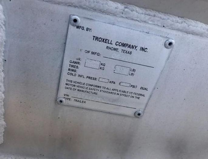 Used 2012 Troxell 150bbl Vac Trailer