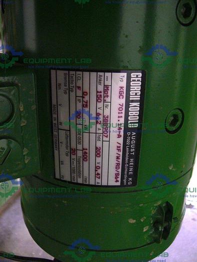 Used Braun 880 141/0 13.7L 1.3 bar 124C Schott Gerate Glass Bio Reactor + .75kW Motor