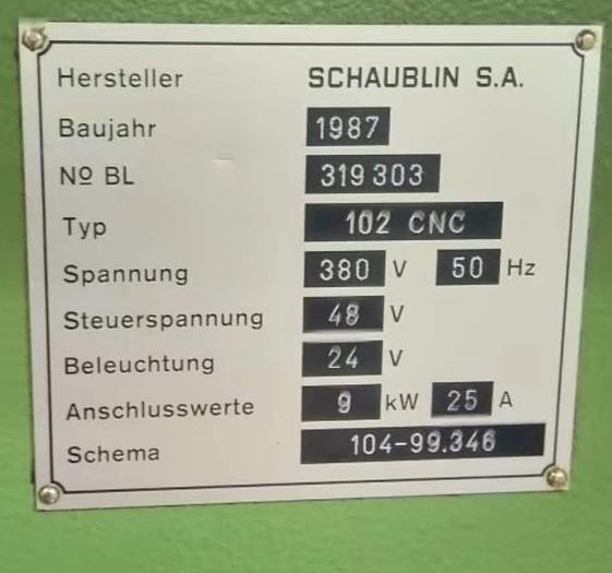 Used Schaublin
