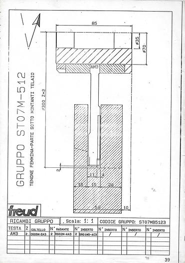 Used Gruppo utensili serramento usato