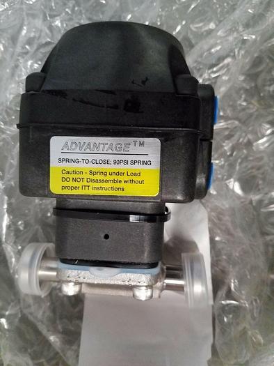 ITT Pure Flo Medical Grade Stainless Steel Pharmaceutical Control Valve. New!