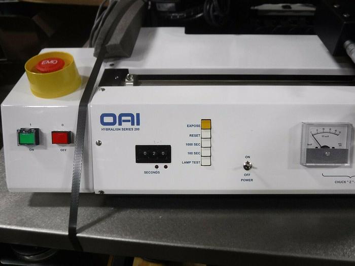 Used OAI, Hybralign Series 200, Mask Aligner, Model: 204-096385 (For Parts or Repair)