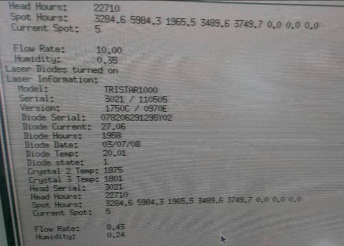 Used ESI 9835 Laser Fuser