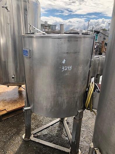 Used PTI 90 Gallon Vertical Stainless Steel Tank #3248