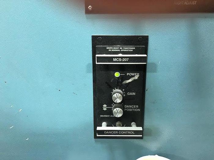 Used 36" WIDE JENNERJAHN MODEL JJM AD ROLL CONVERTER 6" DIAMETER REWIND