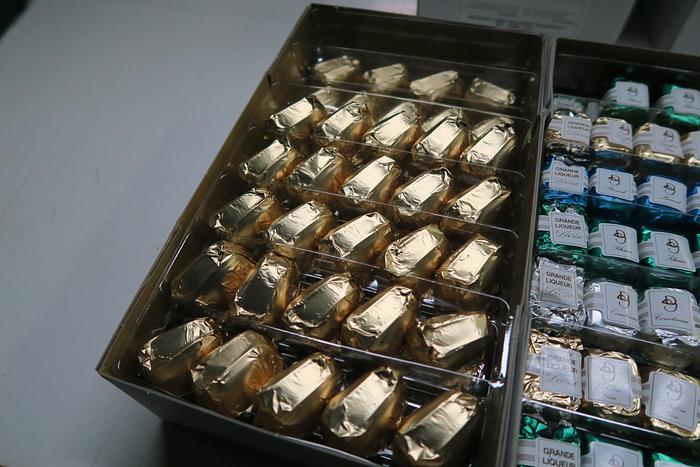 Used Chocolate Foil Wrapper
