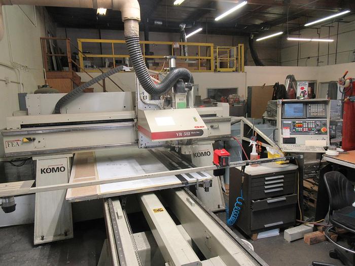 Used 2002 KOMO VF 512 ROUTER WITH GE FANUC SERIES 210-i-M CNC CONTROL