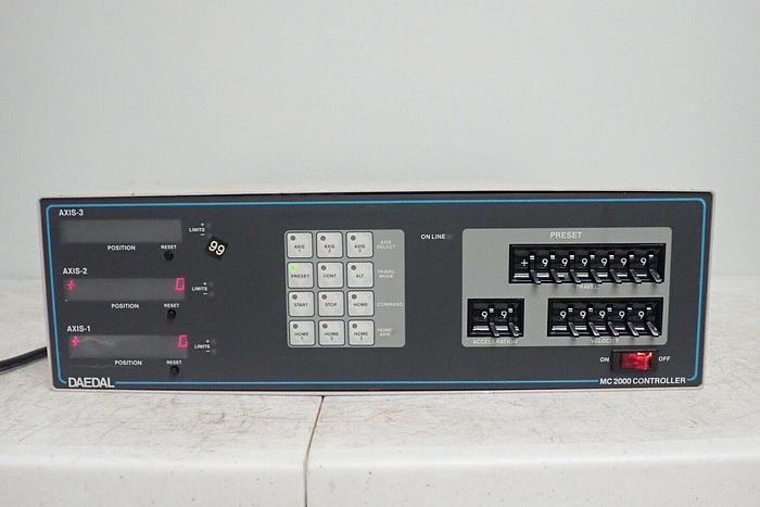 Used Daedal Model No. MC2002-0020 MC 2000 Controller