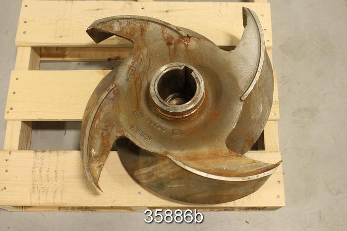 Used Goulds 3175 Pump Impeller, 4 Vane, 22" Diameter #35886