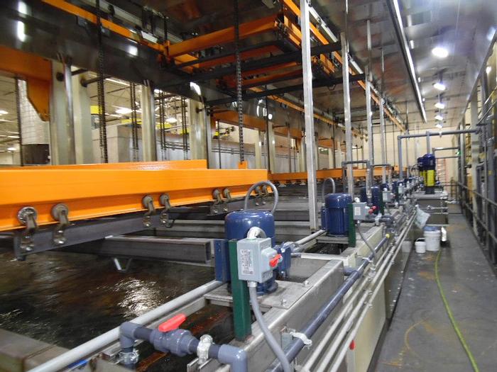 Used Custom Mulit-Stage Indexing Ecoat Line