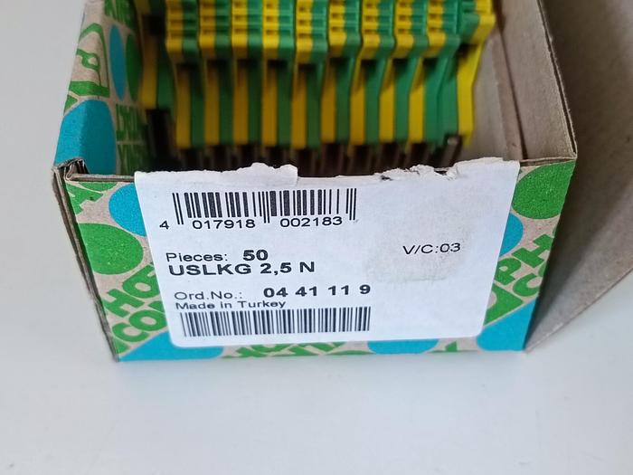 40 Stk. Schutzleiter Reihenklemmen, ULSKG 2,5 N, Phönix neu