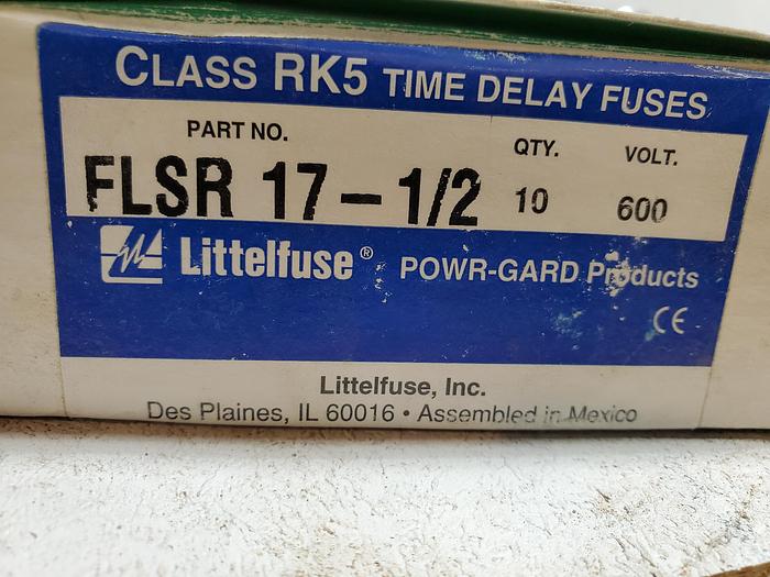 [Lot of 7] Littelfuse 600V Time Delay Fuse FLSR-17-1/2-ID (Y2)
