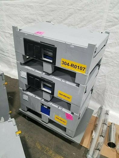 Used STD Plastic Pallet tanks Folding Sides Heavy Duty gaylord boxes with covers