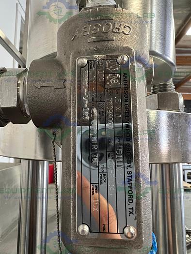 Used Varian  L & L4006MLWJ Load & Lock 6" Chromatography Column On Skid w/ Feed Pump