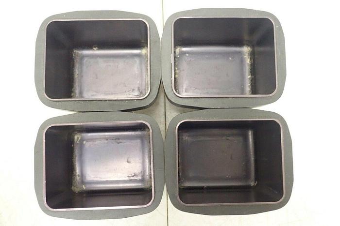 Used Set of 4 Sorvall 11053 Rotor Buckets with 2 00997 Red Inserts & 2 Green Inserts