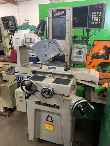 Used 6" x 12", OKAMOTO PFG-612, 8" WHEEL, 1.5 HP, ELECTRO-MAG CHUCK Our stock number: 5534