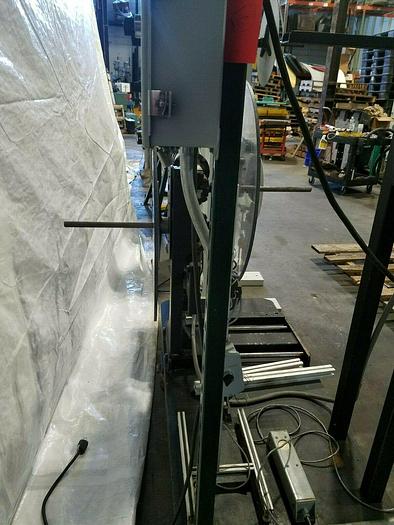 Used CoilMate Motorized Stock Reel Payoff feed with sensors start stop automatic