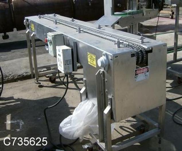 Used Conveyor, Chainbelt, 3.5" x 7'10", S/st, Pacific Conv #C735625