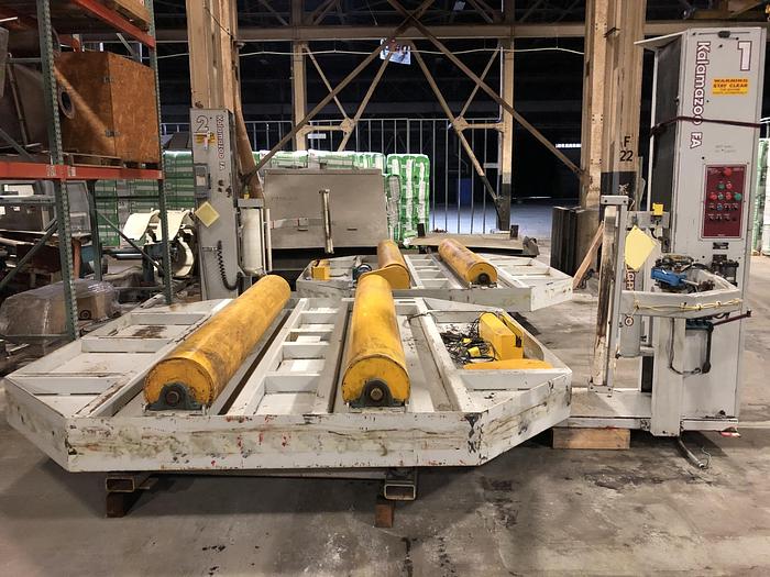Used KALAMAZOO PACKAGING SYSTEMS 6110HFA-CW COCOON ROLL WRAPPER 65" MAX HEIGHT