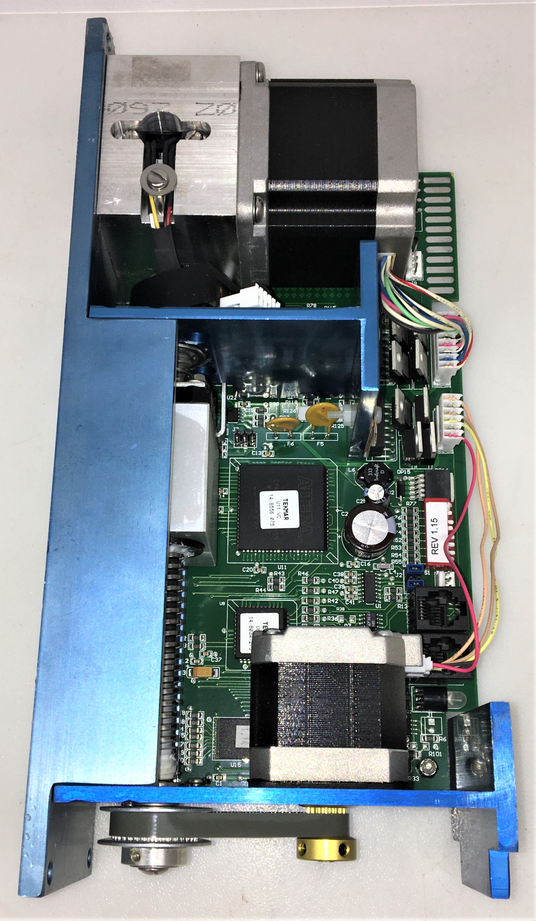 Used Teledyne Tekmar 14-8588-100 4-Port Syringe Drive Assembly