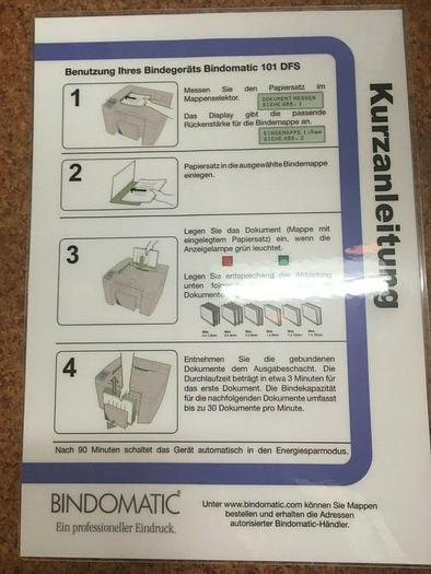 Used Bindomatic 101 DFS