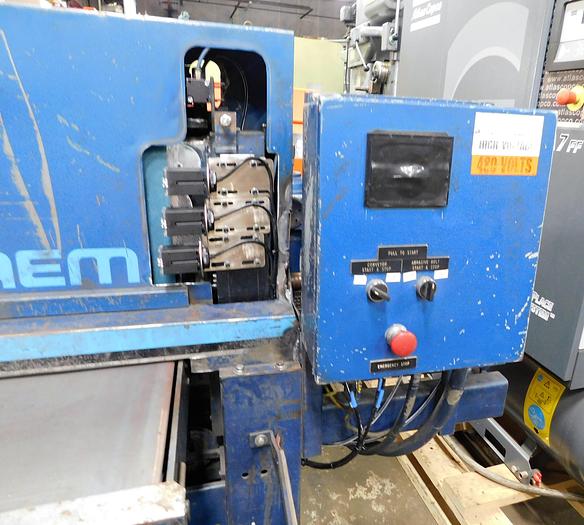 Used AEM 36" Wide Belt Grinder 37 Econo Metal CD
