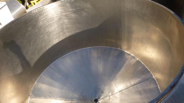 Used Tank, 325 Gallon, 316 Stainless Steel, 54" X 30", Jacketed, OT/CB #S743528