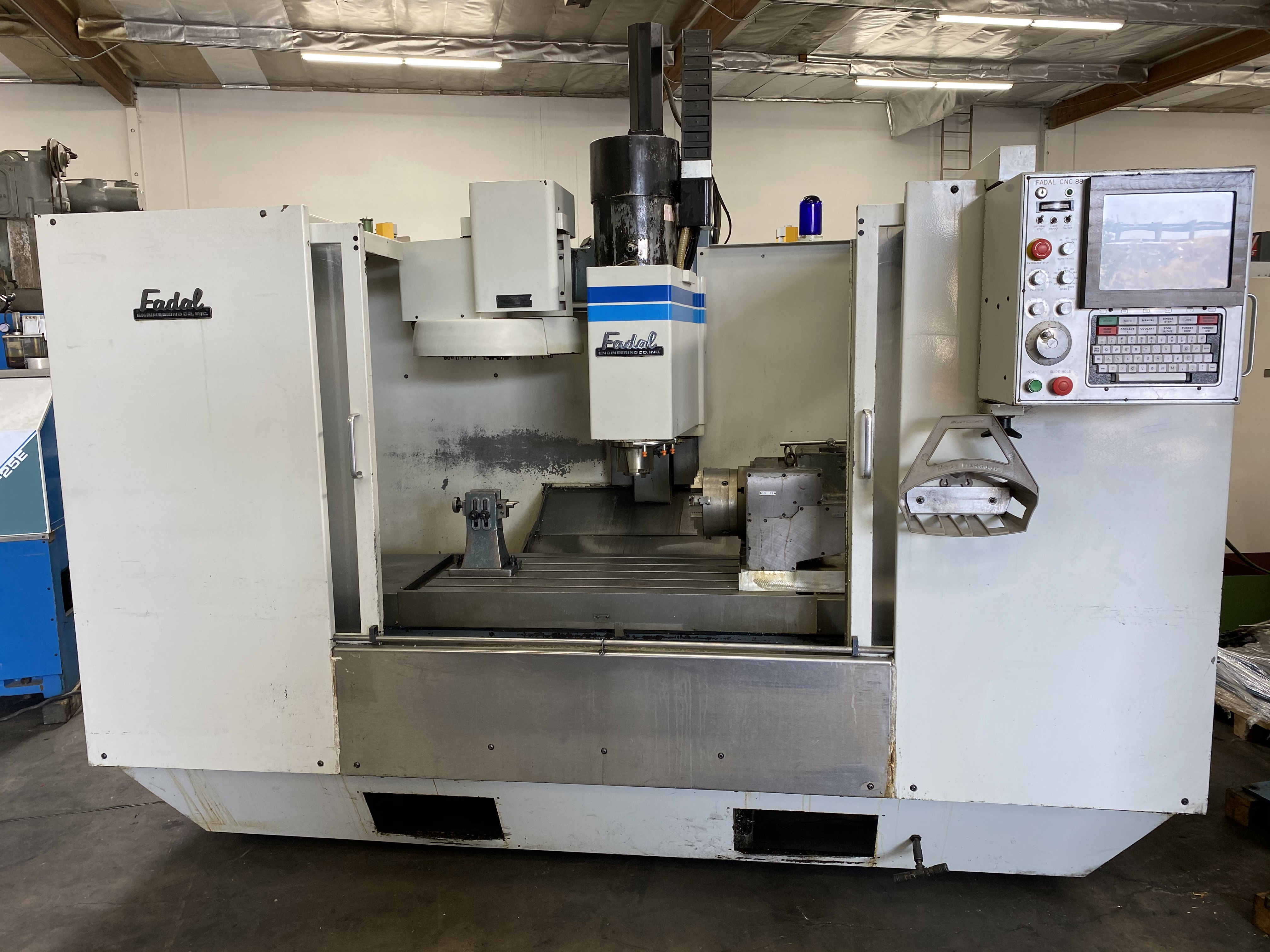 Used FADAL VMC 4020 HT 1989 CNC VERTICAL MACHINING CENTER WITH 4TH AXIS