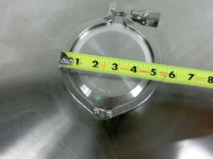 Used Precision 500 Liter 316L Stainless Steel Reactor / Pressure Vessel Rated 60 PSI