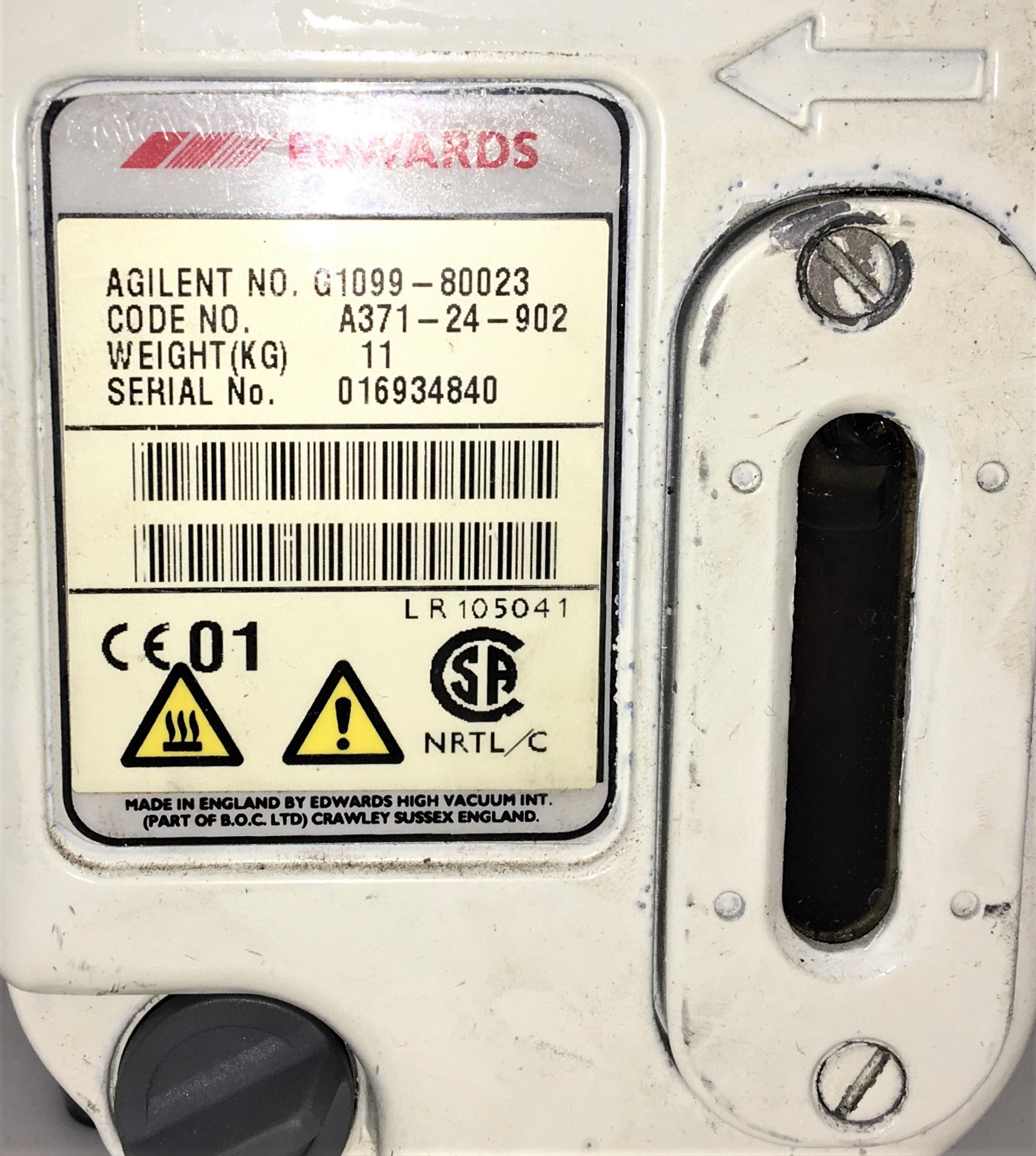 Used Edwards E2M1.5 (Agilent G1099-80023) Rotary Vacuum Pump - 1.2cfm