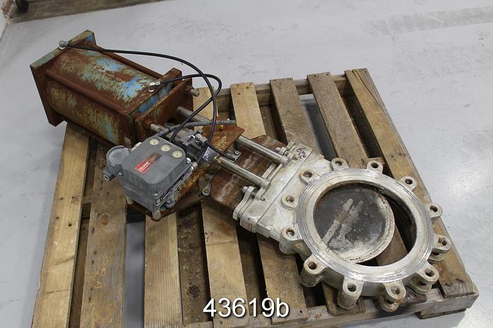 Used Trueline 12" Air Operated Knife Gate Valve #43619