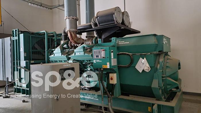 Used 2 MW 2009 New Cummins C2000D6 Diesel Generator Sets