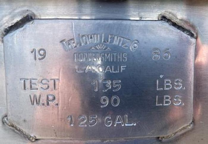 Used 125 GALLON DOUBLE MOTION KETTLE - S/S - JACKETED