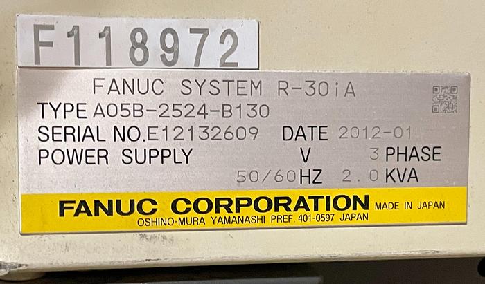 Used FANUC M10iA/10S 10KG X 1098MM H-REACH 6 AXIS ROBOTIC CELL WITH R30iA CONTROLLER