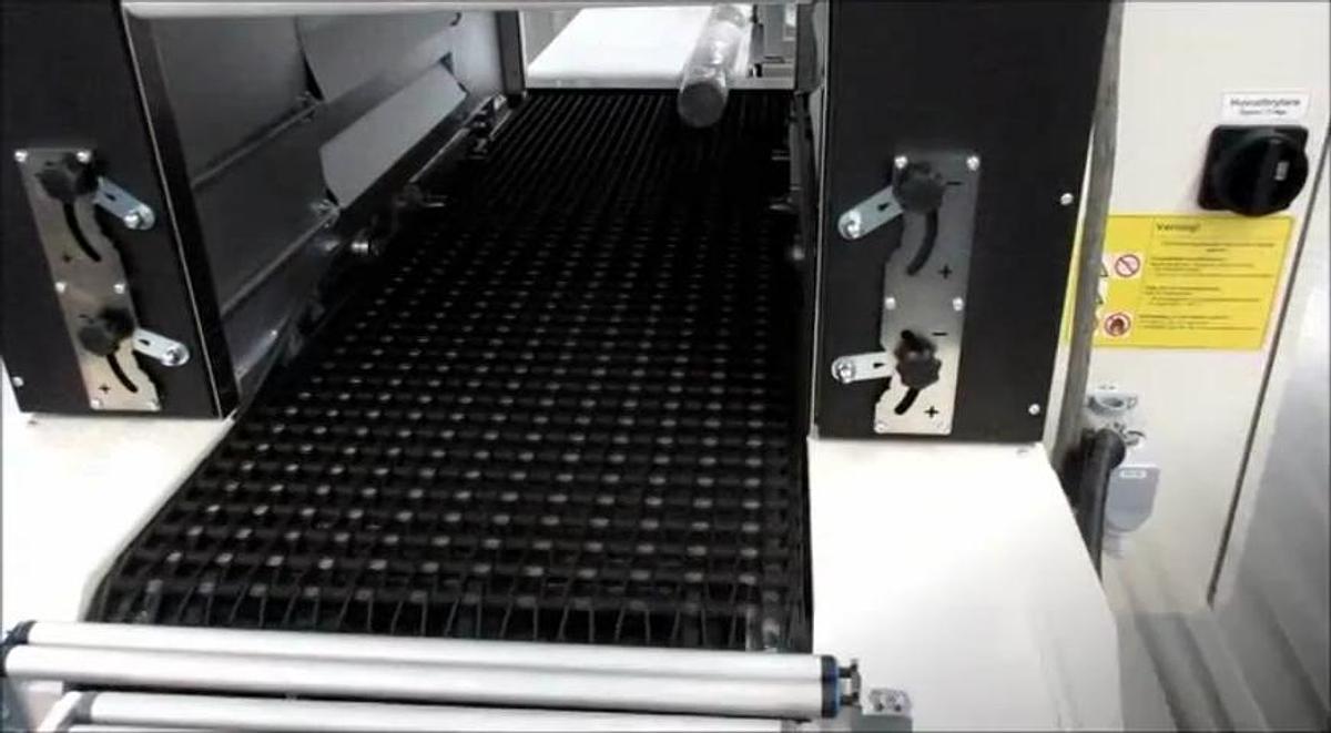 Used 2014 BVM Compacta Sleever + Cermex  Cartoner BVM Compacta 5022 EGS + SC 4530 Heat Shrink Tunnel