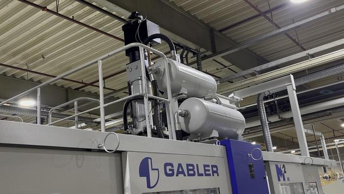 Used 2009 Gabler M92XL Thermoformer with Cup Mold for Ø95mm PP Cups