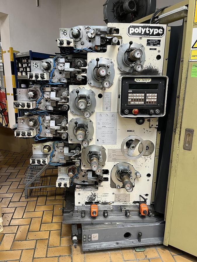 Refurbished 1992 Polytype BDM 501, 6-Color Cup Printer