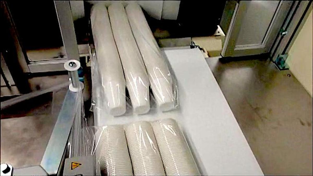 Used 2014 BVM Compacta 5022 EGS + SC 4530 Heat Shrink Tunnel